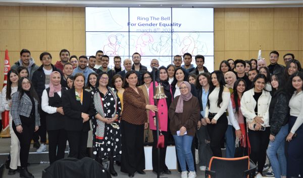 8 March - Ring the Bell for Gender Equality at Tunis Stock Exchange