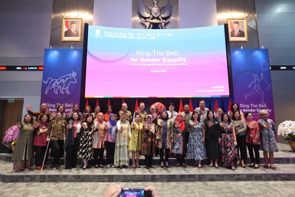7 March - Ring the Bell for Gender Equality at the Indonesia Stock Exchange