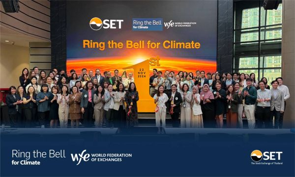 22 November 2024 - SET rings the bell to spotlight climate action and promotes awareness among listed companies about climate and biodiversity reporting.
