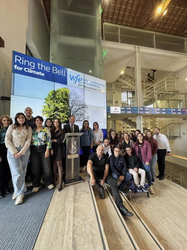 21 November 2024 - Malta Stock Exchange Ring the Bell for Climate