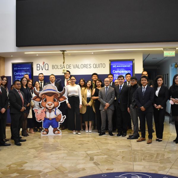 10 October 2024 - Bolsa de Valores Quito Rings the Bell for Financial Literacy